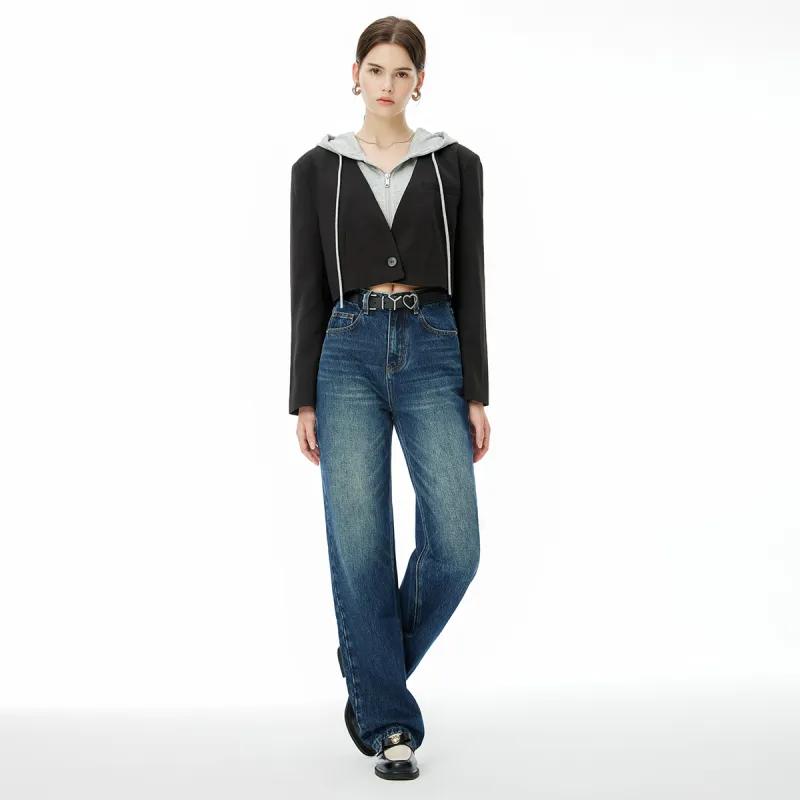 FHMY Jeans Women's Dark Blue-5