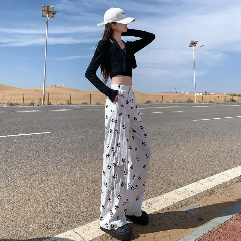 FHMY Casual Pants Women's White-3