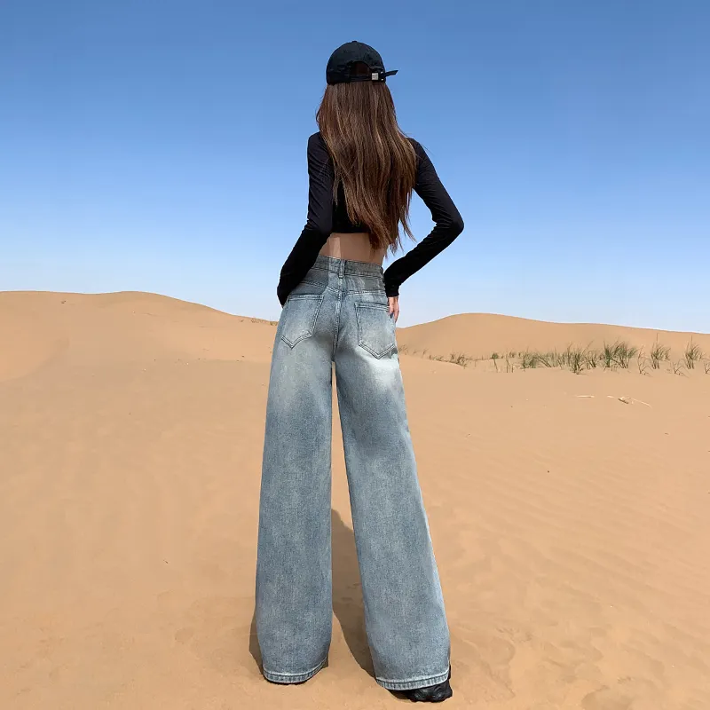 FHMY Jeans Women's Rainbow Blue-6