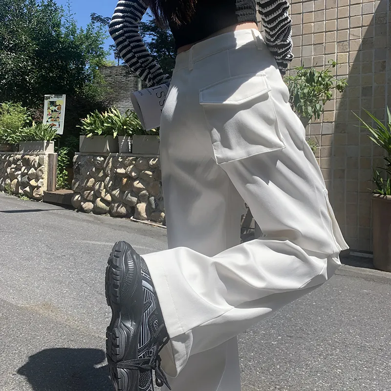 FHMY Casual Pants Women's White-2