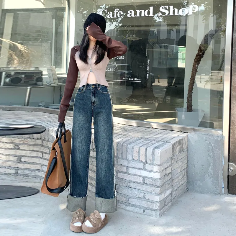 FHMY Jeans Women's Vintage Blue-2