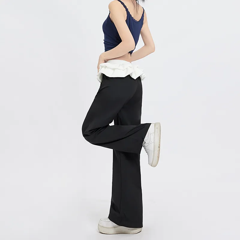 FHMY Casual Pants Women's Black-3