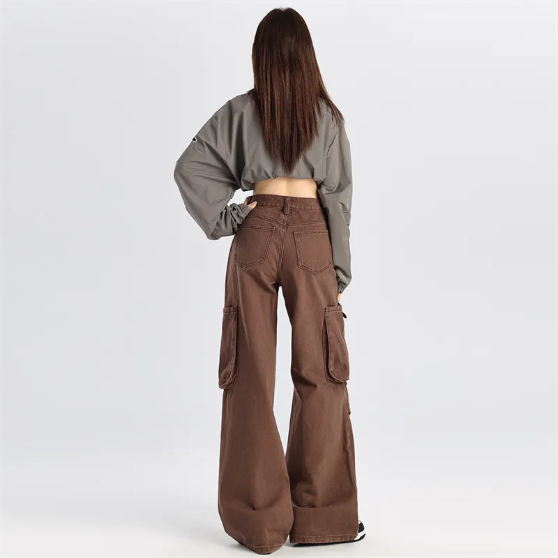 FHMY Jeans Women's Chocolate Brown-1