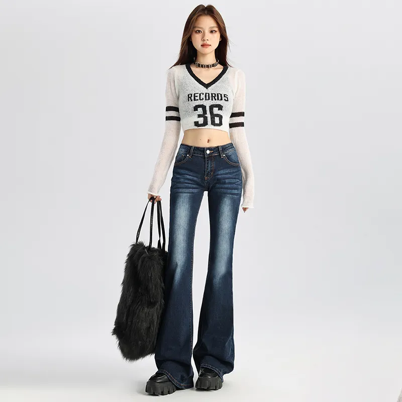 Vine Color Jeans Women's Dark Blue-19