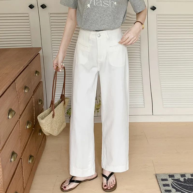 FHMY Jeans Women's White-2