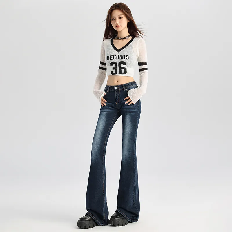 Vine Color Jeans Women's Dark Blue-25