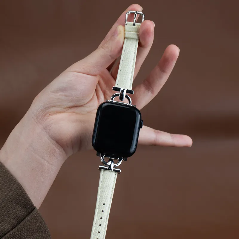 FUDIEN Apple Compatibility Watch Band 38 49mm Cowhide Leather Material-7