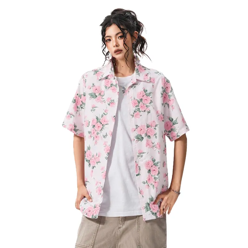 MAURRGOOU Shirts Unisex Pink-4