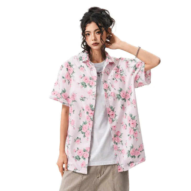 MAURRGOOU Shirts Unisex Pink-2