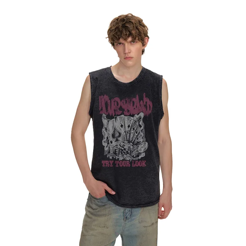 MAURRGOOU Tank Top Unisex Black-3