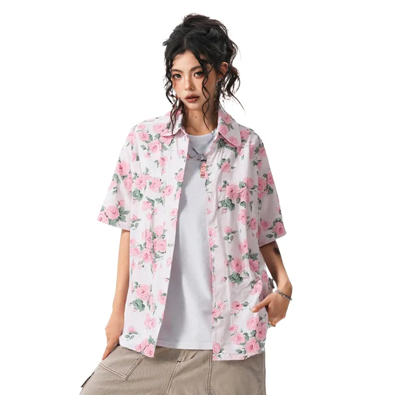 MAURRGOOU Shirts Unisex Pink-3