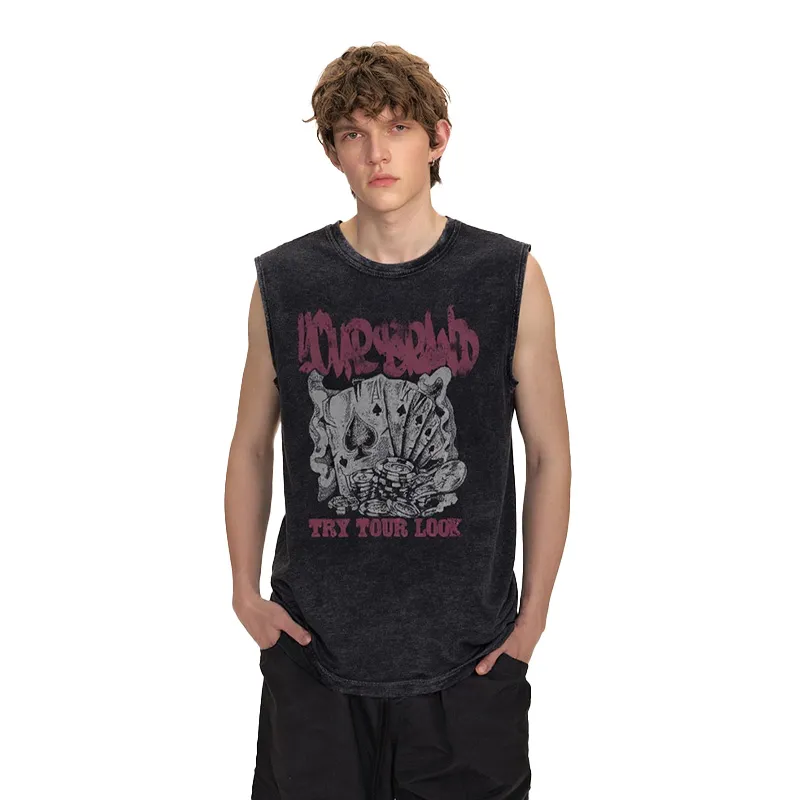 MAURRGOOU Tank Top Unisex Black-2