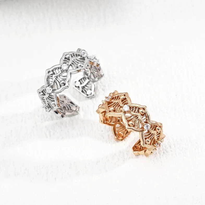 GL GEMLOVE S925 Silver Rings Women's-5