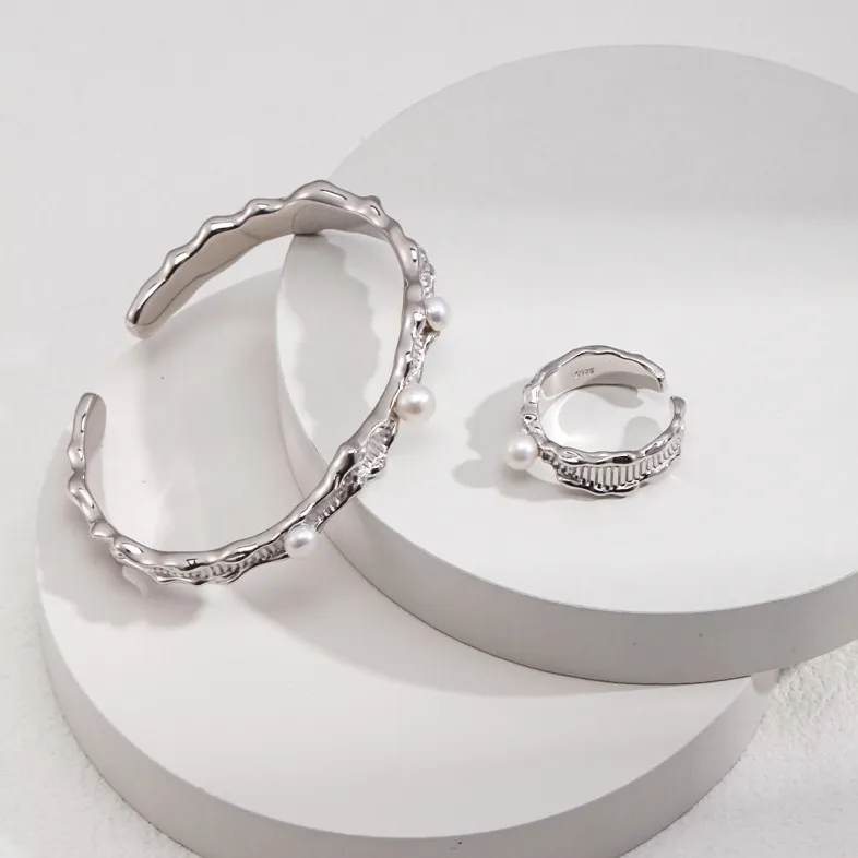 GL GEMLOVE S925 Silver Bangles Women's-7