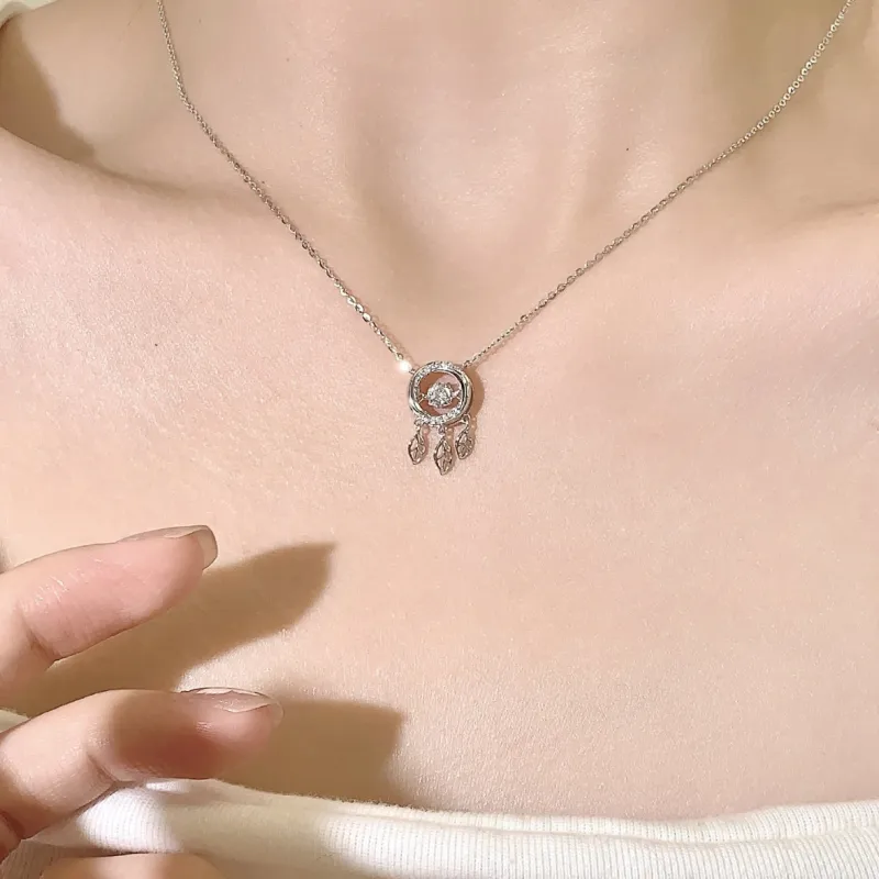 GL GEMLOVE S925 Silver Necklaces Women's-4