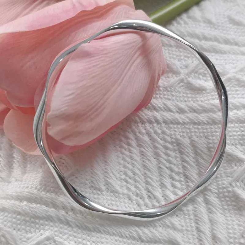 GL GEMLOVE S999 Fine Silver Bangles Women's-6
