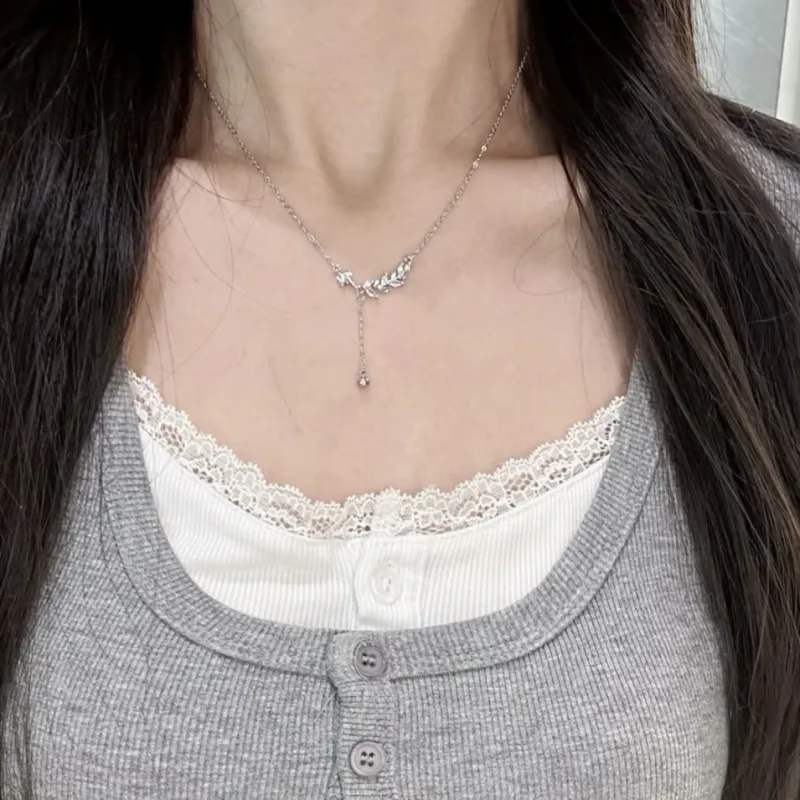 GL GEMLOVE S925 Silver Necklaces Women's-5