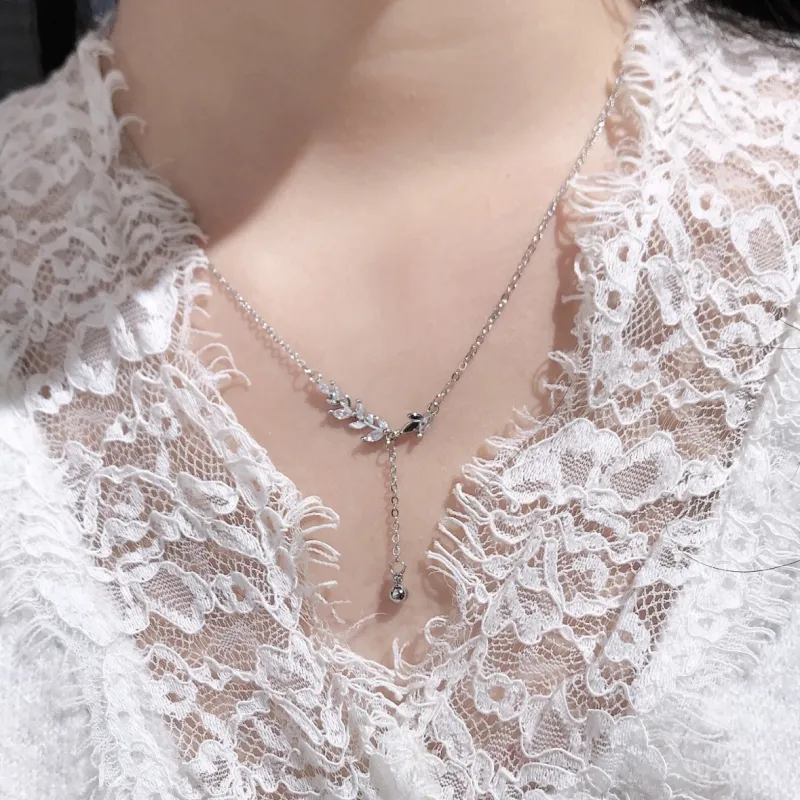 GL GEMLOVE S925 Silver Necklaces Women's-3