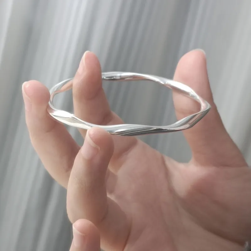 GL GEMLOVE S999 Fine Silver Bangles Women's-3