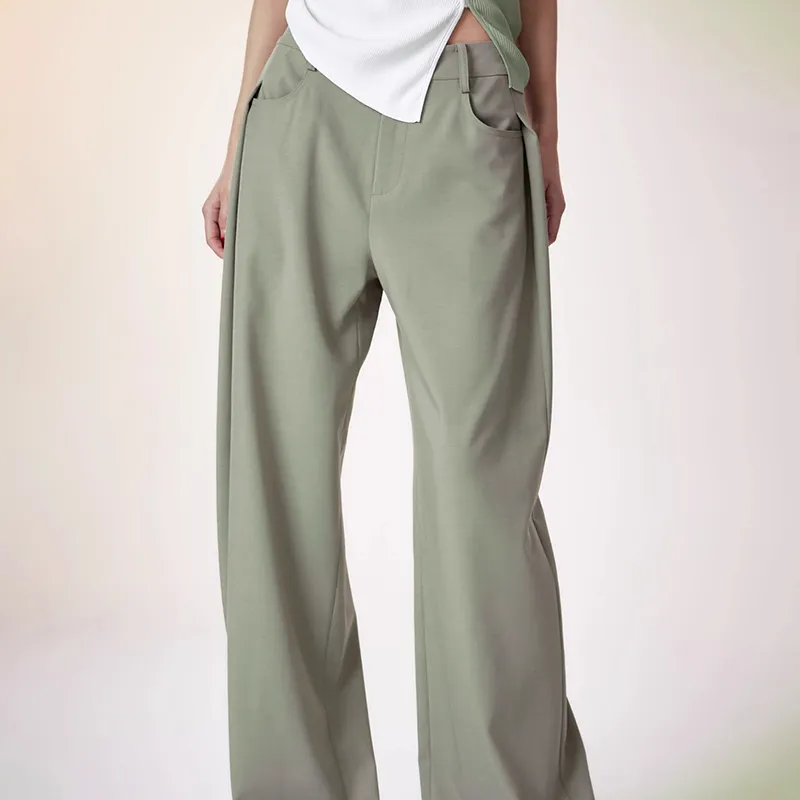 KIKAT Casual Pants Women's Green Gray-1