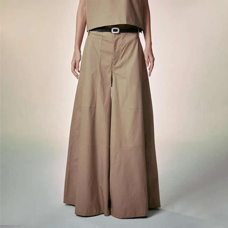 KIKAT Casual Pants Women's Khaki-2