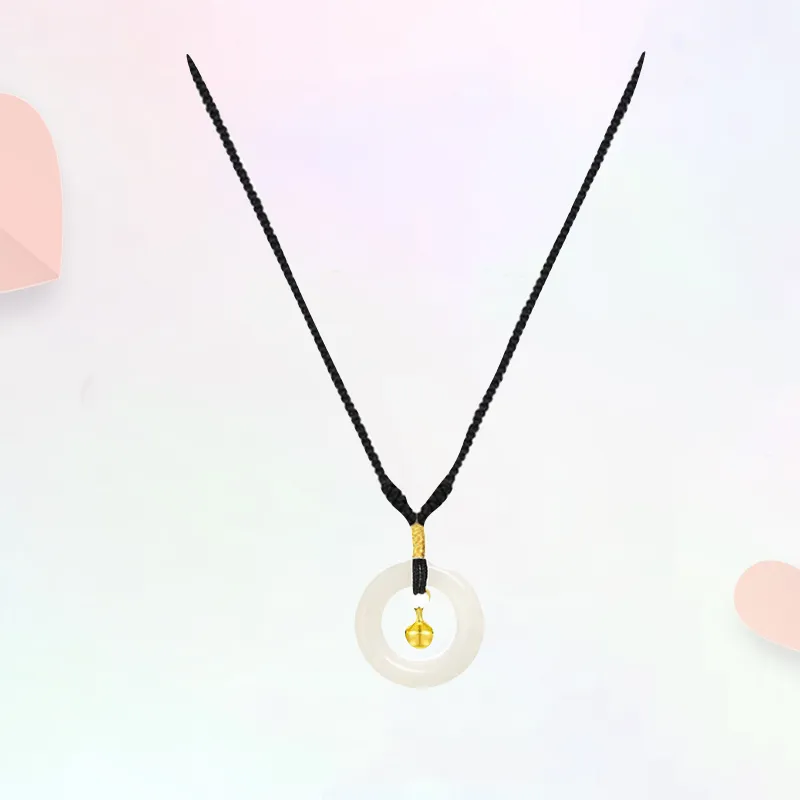 Blooming Petals White Jade Bodhi Necklaces Unisex-5