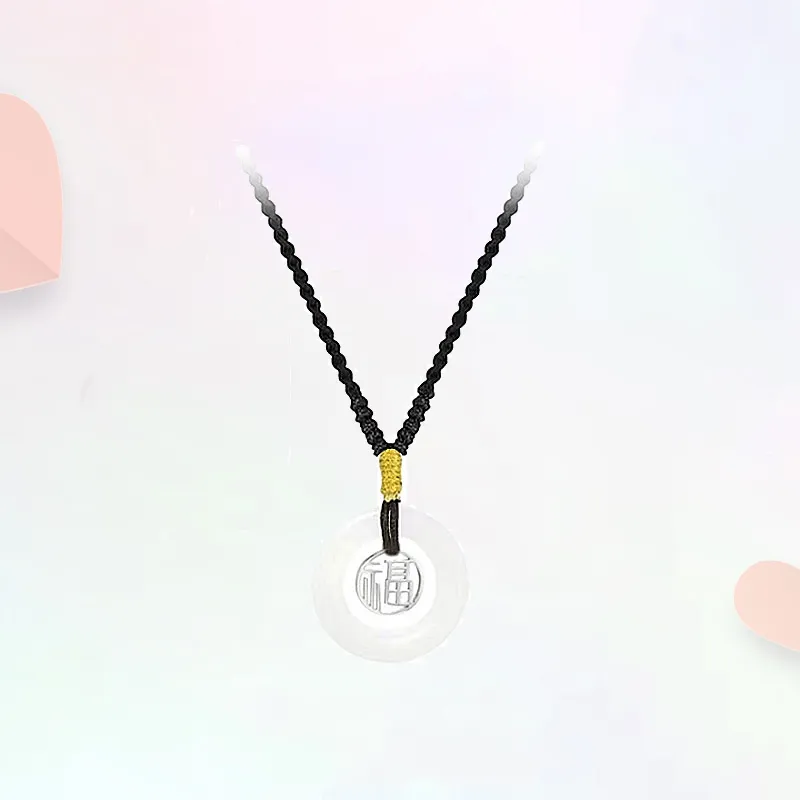 Blooming Petals White Jade Bodhi Necklaces Women's-4