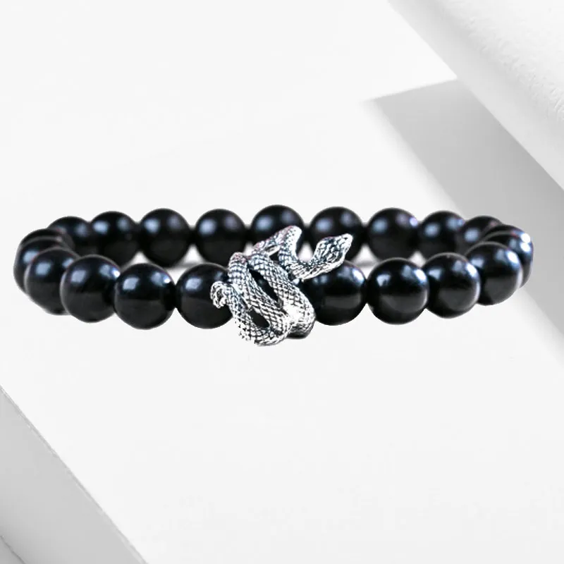 Blooming Petals Ebony Bracelets Unisex-4