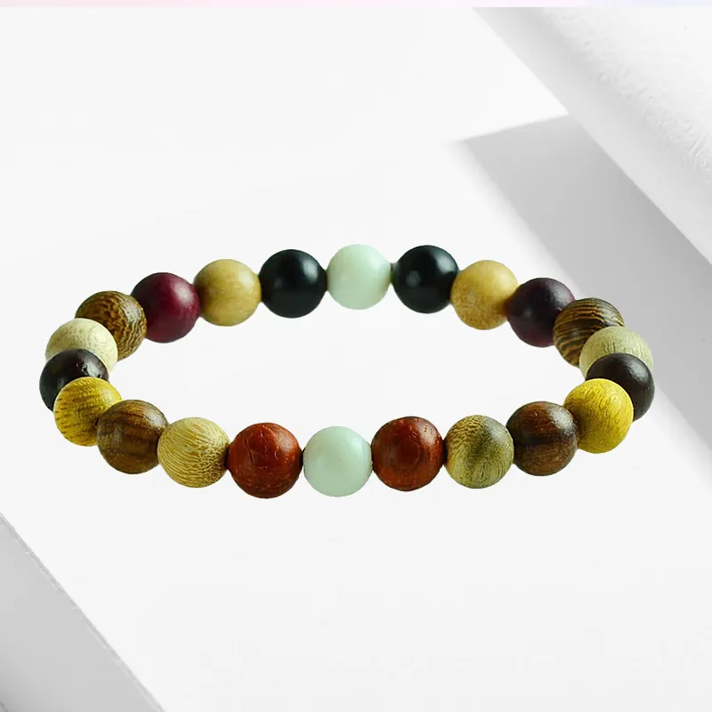 Blooming Petals Sandalwood Bracelets Unisex-1