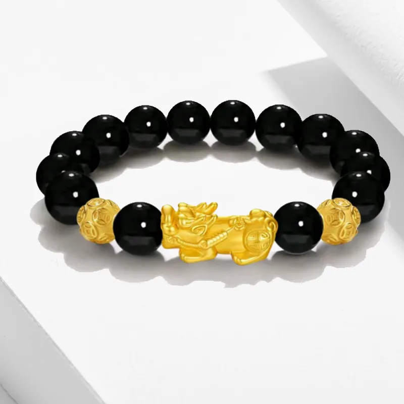 Blooming Petals Ebony Bracelets Unisex-4