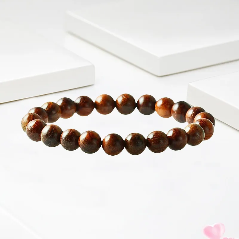 Blooming Petals Rosewood Bracelets Unisex-7