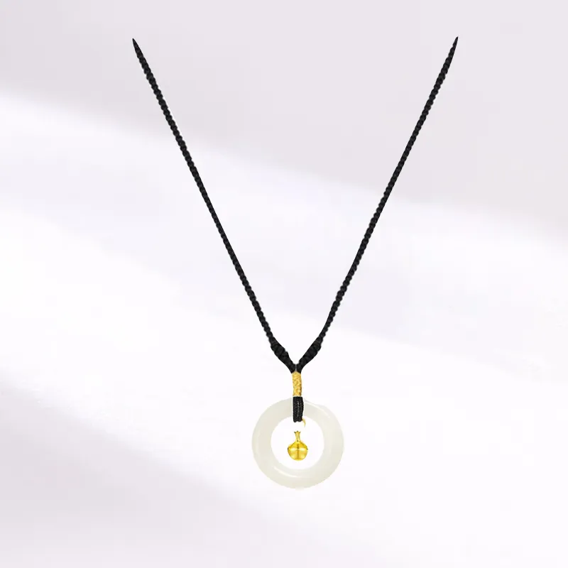 Blooming Petals White Jade Bodhi Necklaces Unisex-3