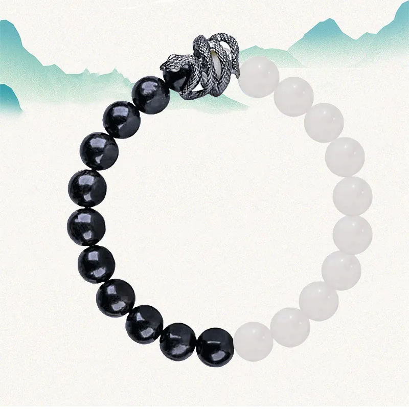 Blooming Petals Ebony Wooden Bracelets Unisex-1