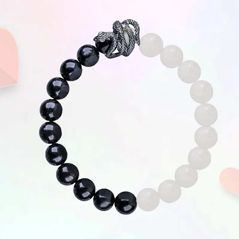 Blooming Petals Ebony Wooden Bracelets Unisex-3