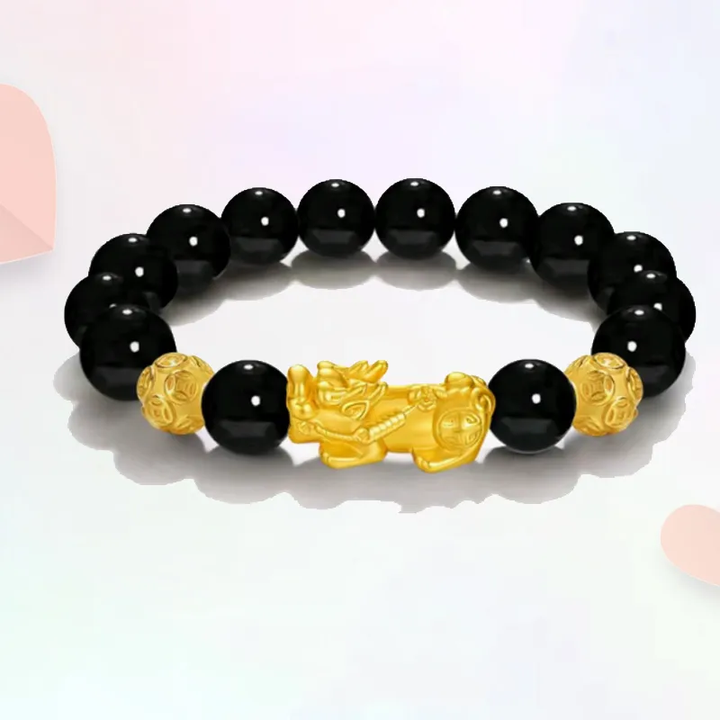Blooming Petals Ebony Bracelets Unisex-3
