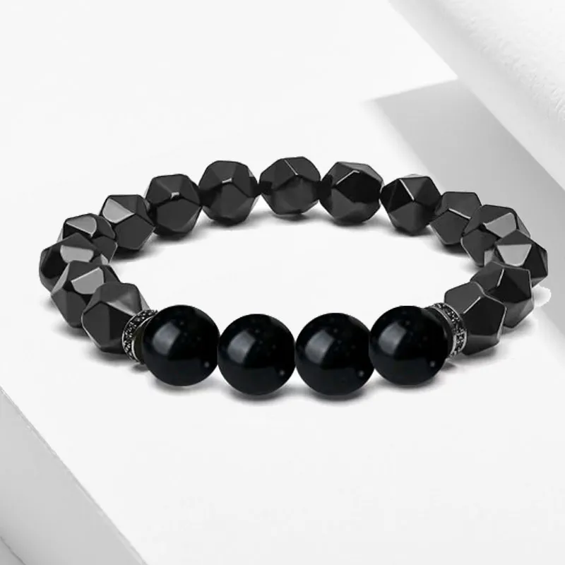 Blooming Petals Ebony Bracelets Unisex-5