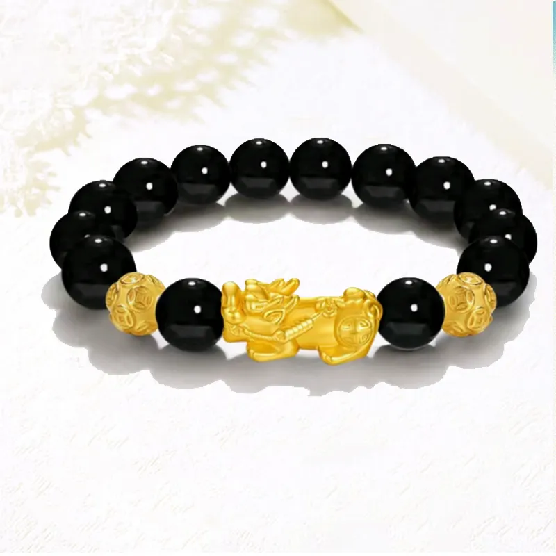 Blooming Petals Ebony Bracelets Unisex-5