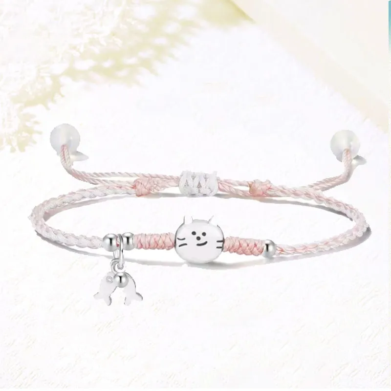 Blooming Petals Alloy Rope Bracelets Unisex-2