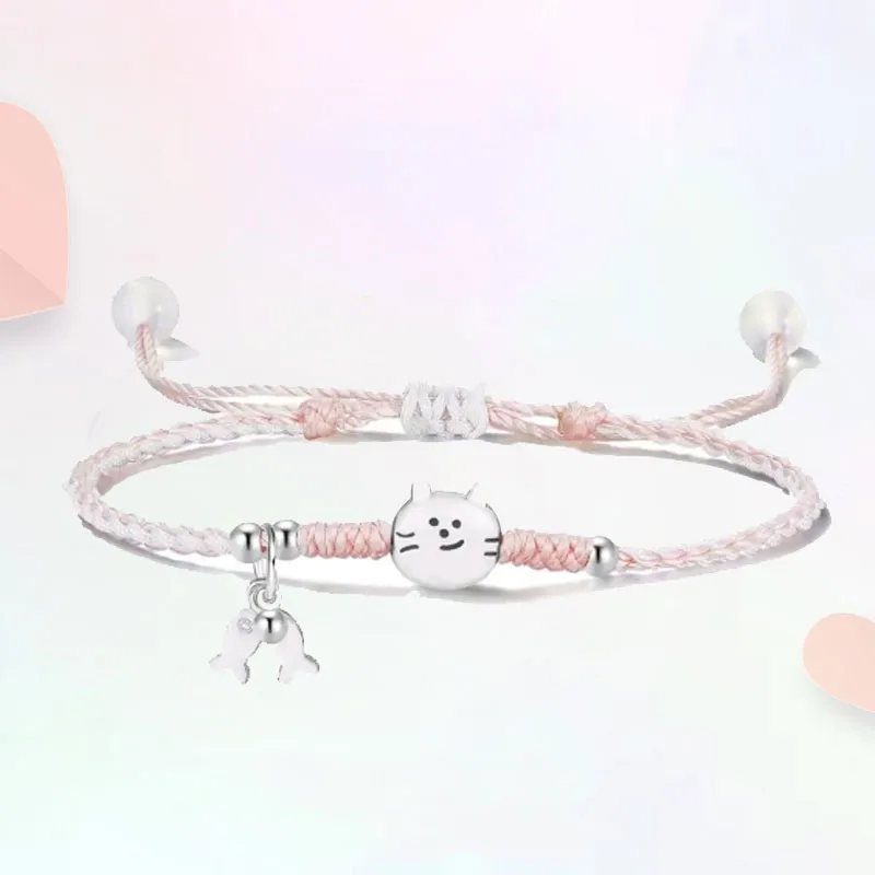 Blooming Petals Alloy Rope Bracelets Unisex-4