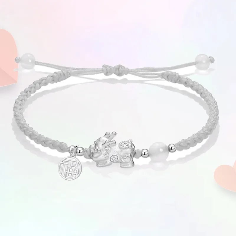 Blooming Petals Alloy Rope Bracelets Unisex-2