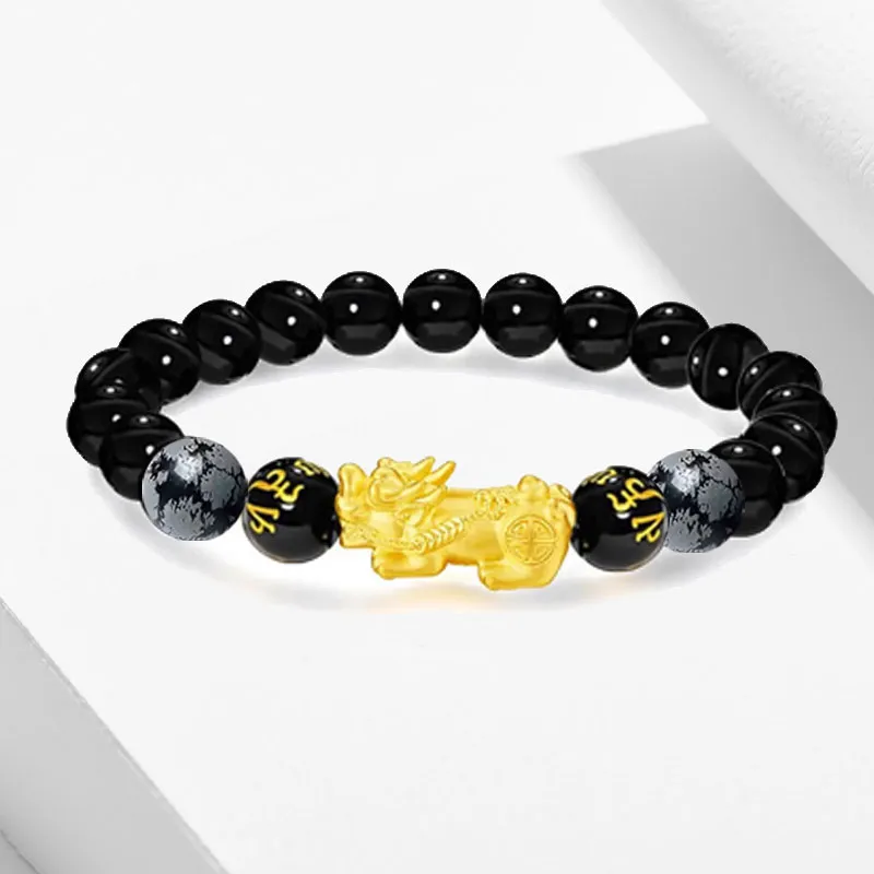 Blooming Petals Ebony Bracelets Unisex-2