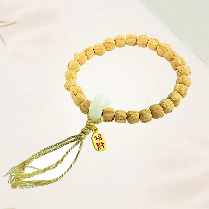 Blooming Petals Cacumen Platycladi Seeds Bracelets Unisex-1