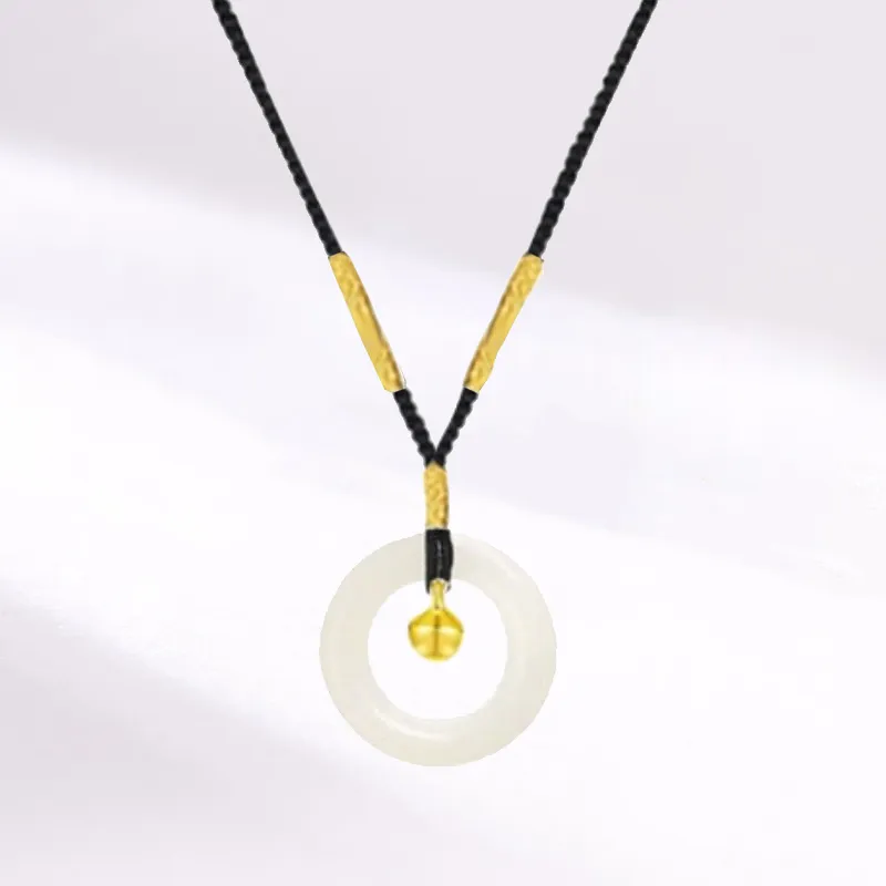 Blooming Petals White Jade Bodhi Necklaces Unisex-3