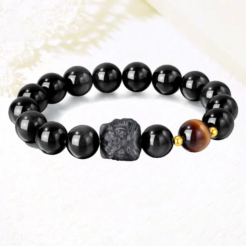 Blooming Petals Ebony Wooden Bracelets Unisex-1