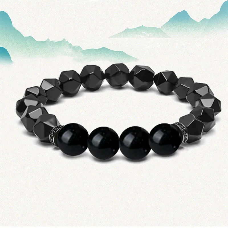Blooming Petals Ebony Bracelets Unisex-4