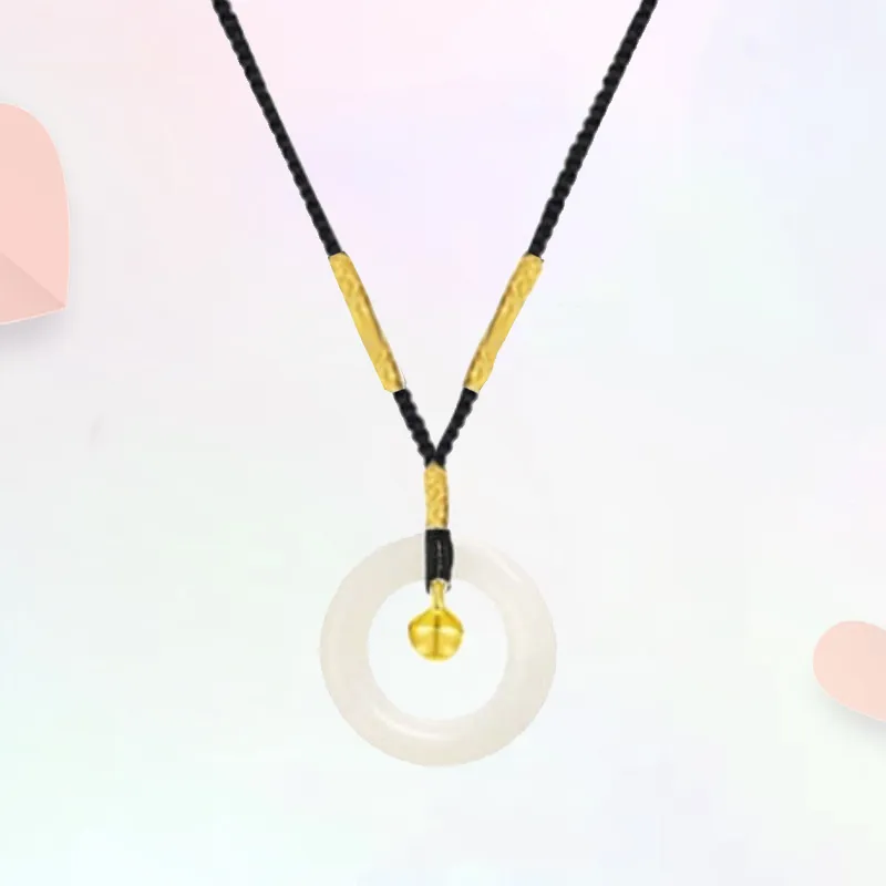 Blooming Petals White Jade Bodhi Necklaces Unisex-2