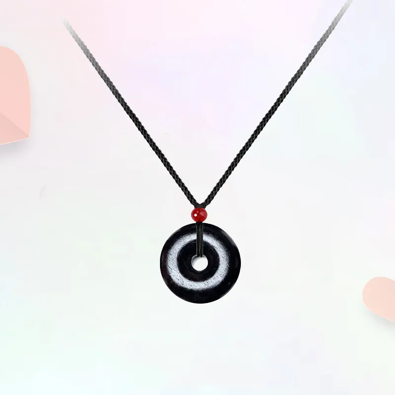 Blooming Petals Ebony Necklaces Unisex-6