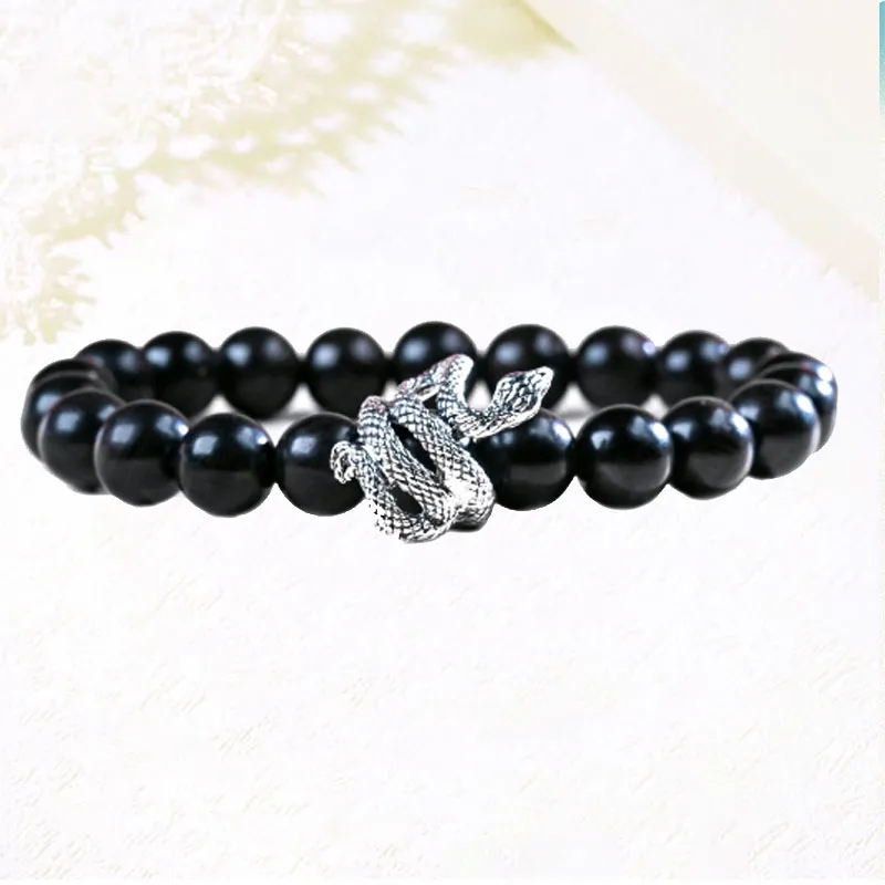 Blooming Petals Ebony Bracelets Unisex-2