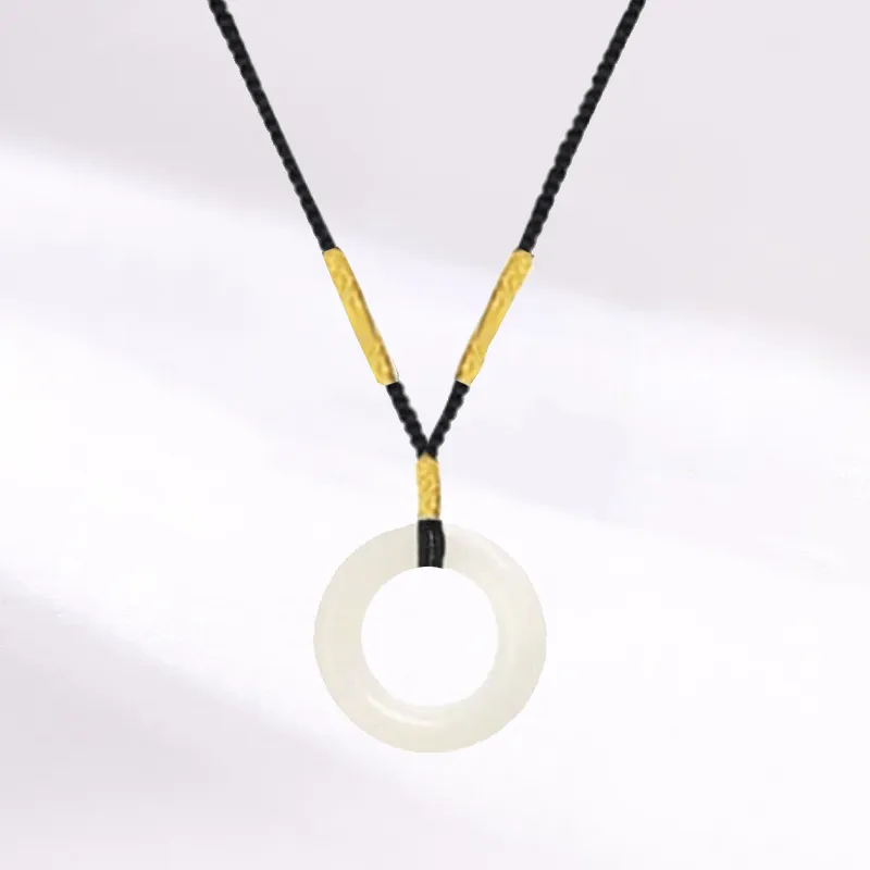 Blooming Petals White Jade Bodhi Necklaces Unisex-2
