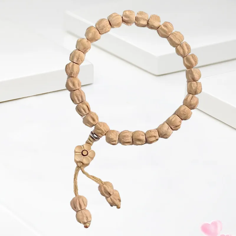 Blooming Petals Cacumen Platycladi Seeds Bracelets Unisex-3